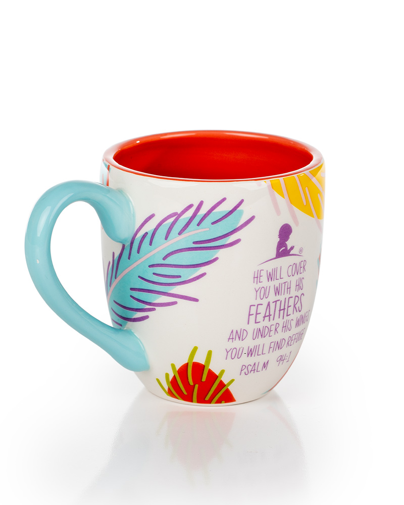 Feathers Ceramic Mug by Coton Colors
